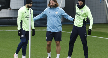 Joško Gvardiol i Erling Haaland na treningu