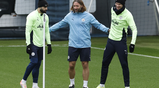 Joško Gvardiol i Erling Haaland na treningu