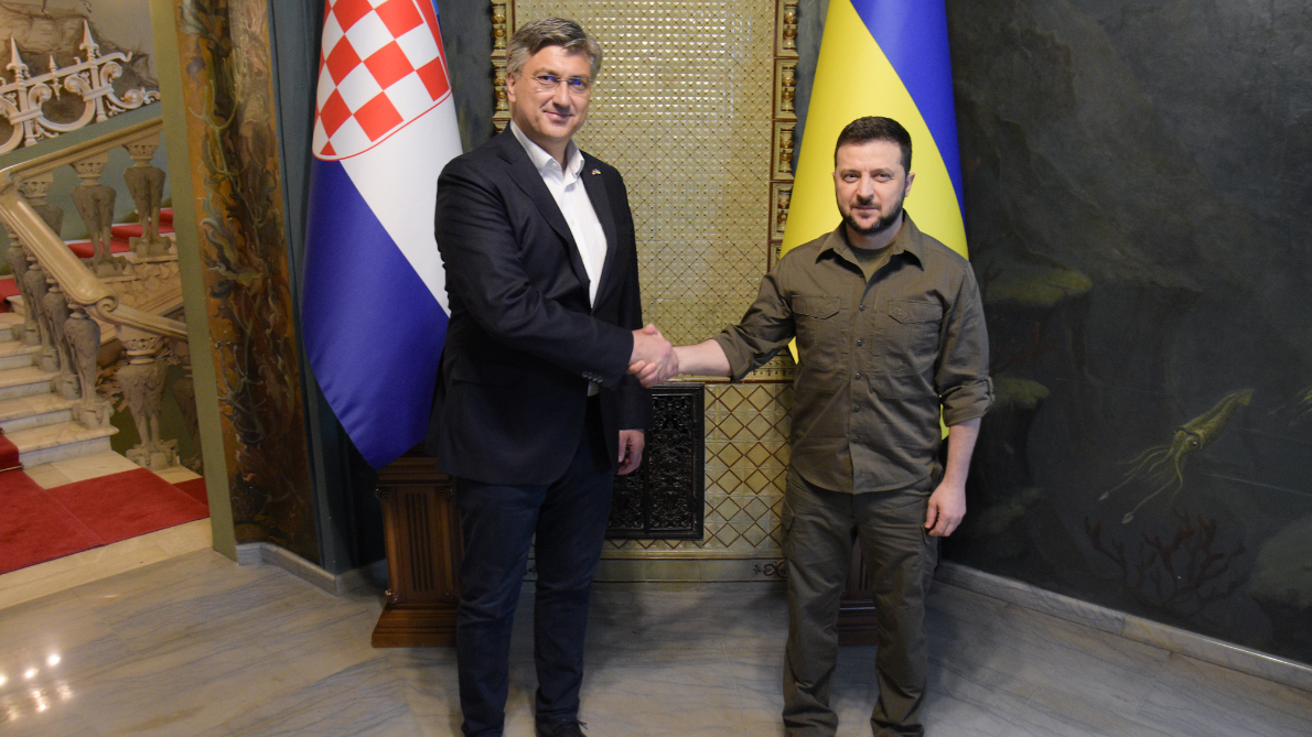 Andrej Plenković i Volodimir Zelenski, arhivska fotografija