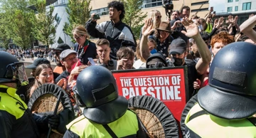 Propalestinski studentski prosvjed u Amsterdamu 2024.