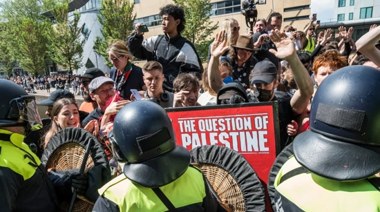 Propalestinski studentski prosvjed u Amsterdamu 2024.