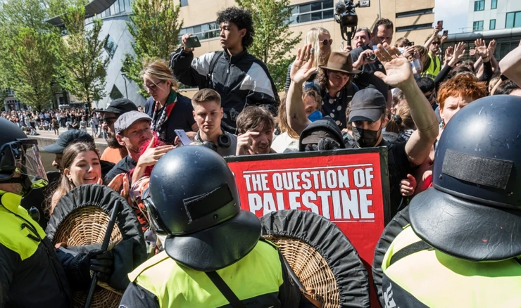 Propalestinski studentski prosvjed u Amsterdamu 2024.