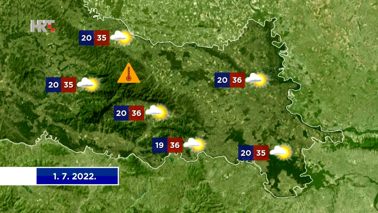 Vremenska prognoza, Foto: HTV/HRT