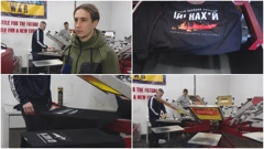 Tiskaju se majice s porukama podrške za Ukrajinu 