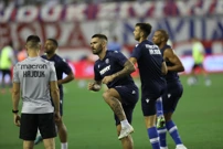 Zagrijavanje uoči Hajduk - Rijeka, Foto: Vojko Basic/CROPIX