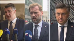 Zoran Milanović, Mario Banožić i Andrej Plenković