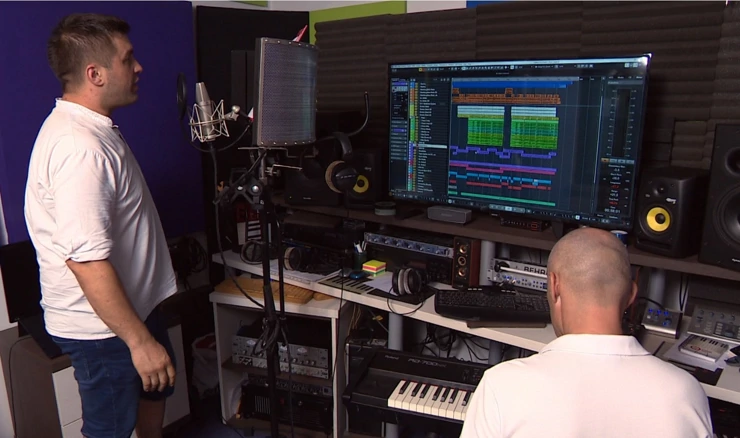 Klapsko pjevanje, studijsko snimanje