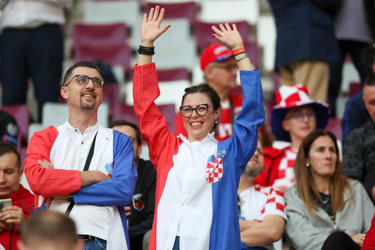 Hrvatski navijači uoči dvoboja s Marokom , Foto: Igor Kralj/PIXSELL
