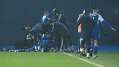 Slavlje nogometaša Dinama