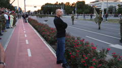 Ministar obrane Ivan Anušić na generalnoj probi svečanog mimohoda, Foto: Zeljko Lukunic/PIXSELL