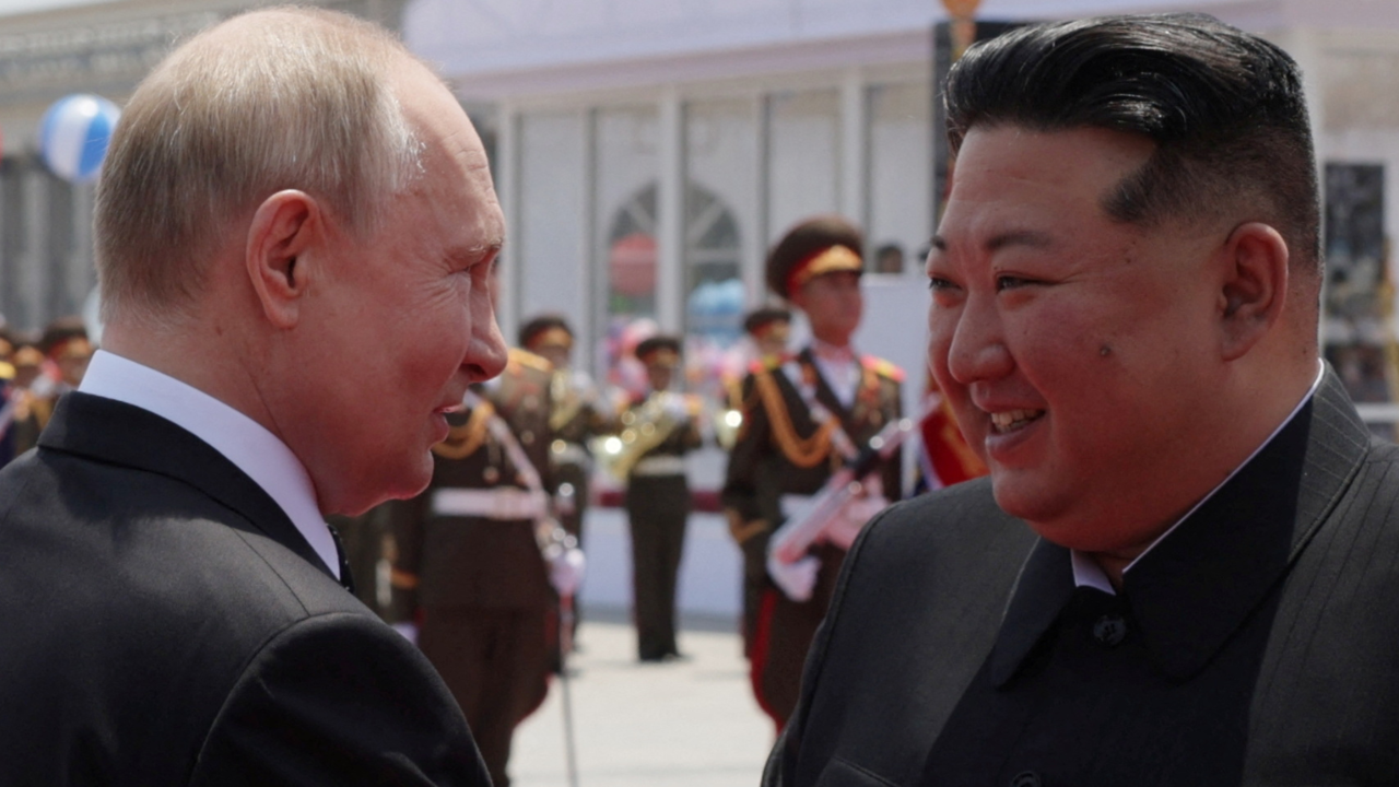 Vladimir Putin i Kim Jong Un 