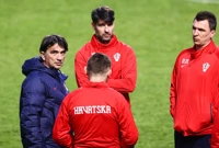 Zlatko Dalić, Ivica Olić, Vedran Ćorluka, Mario Mandžukić, Foto: Miroslav Lelas/PIXSELL