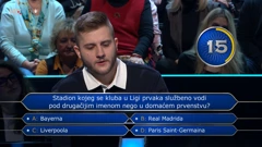 Leonard Stojkov, Foto: Tko želi biti milijunaš?/HRT