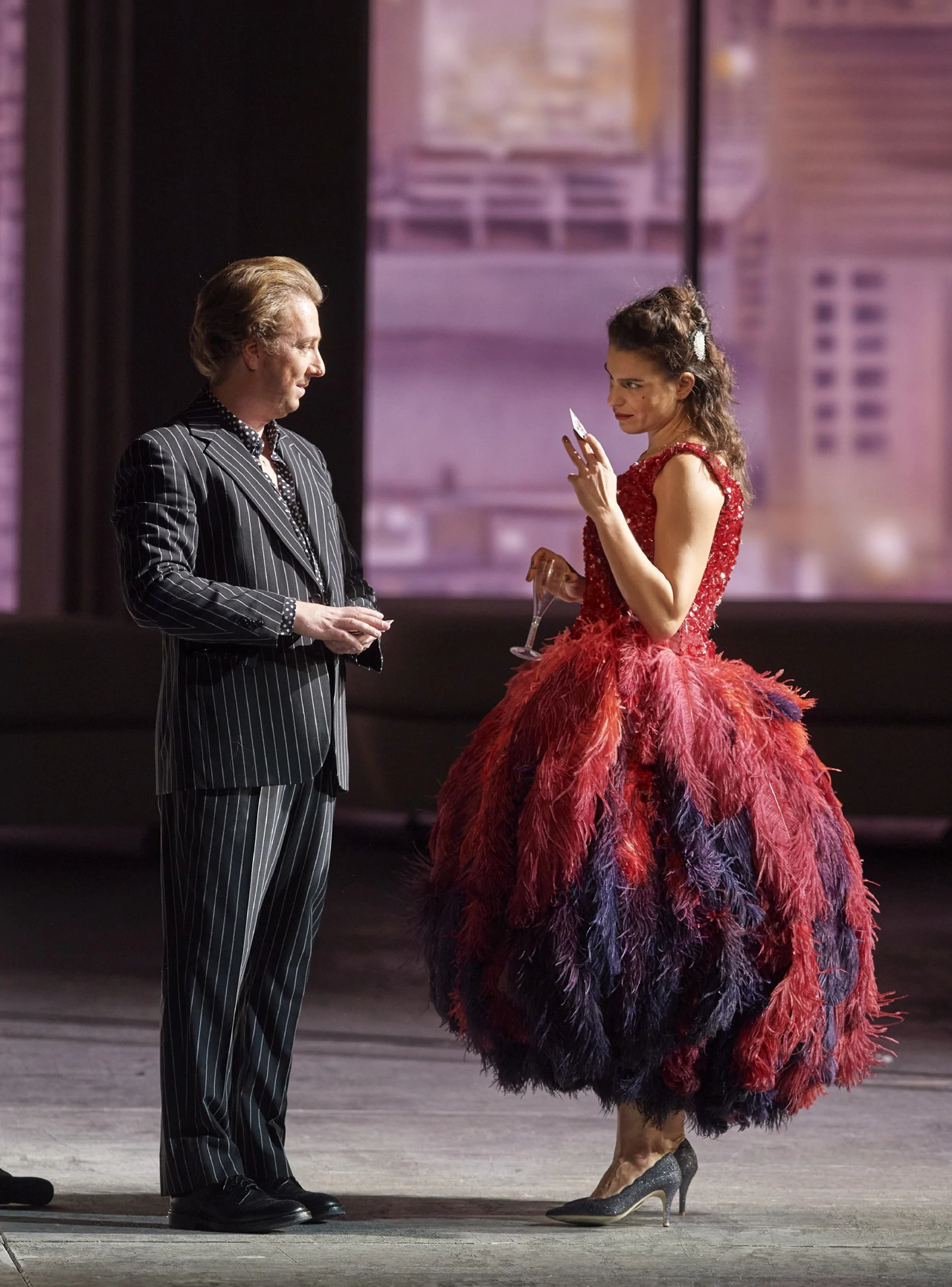 Manon Lescaut Boris Pinkhasovich/Geronte, Asmik Grigorian/Manon, Foto: Bečka državna opera/Bečka državna opera