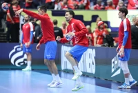 Zagrijavanje uoči utakmice Islanda i Hrvatske, Foto: Sanjin Strukic/PIXSELL