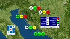 peludna prognoza NZJZ-a, Foto: HRT/HRT