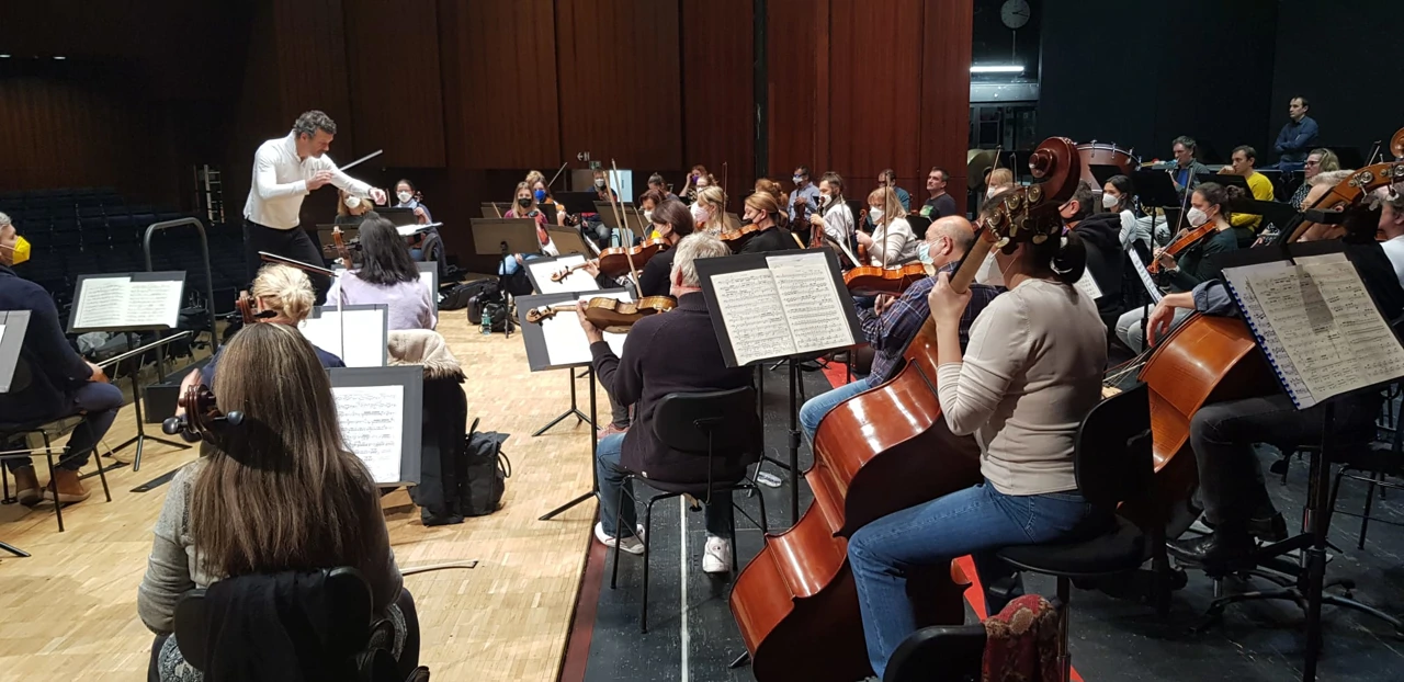 Simfonijski orkestar HRT-a i Aleksandar Marković na probi u Rosenheimu, Foto: HRT/HRT