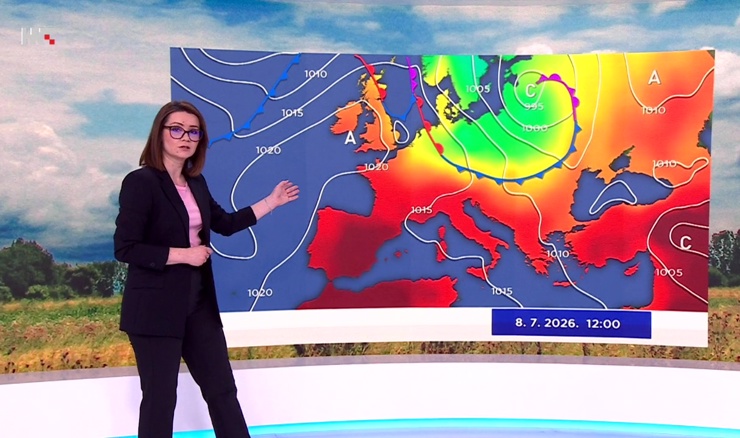 Srijeda donosi vrućinu do 33 stupnja i lokalne pljuskove
