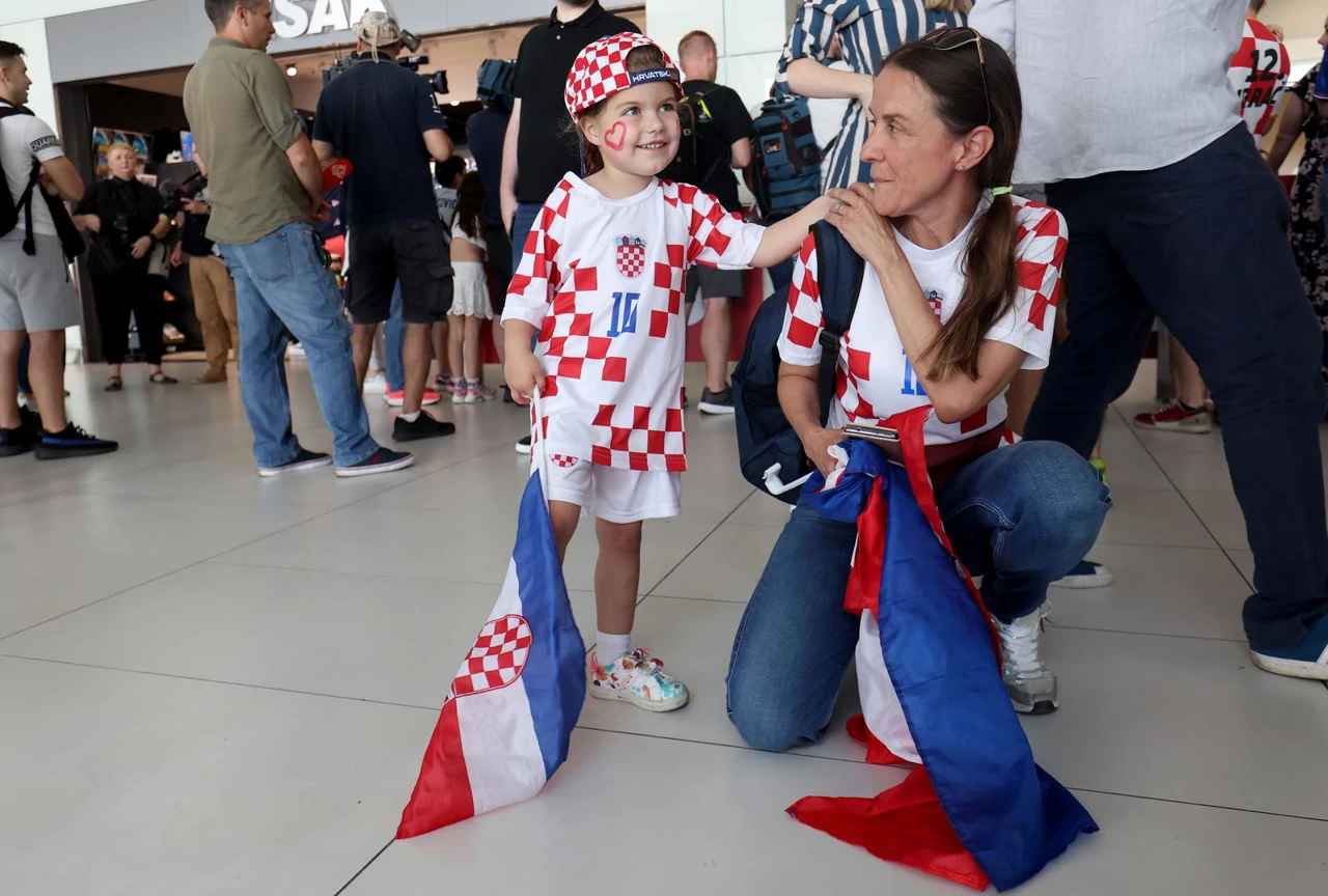Navijači u zračnoj luci , Foto: Igor Kralj /Pixsell 