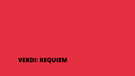 VERDI: REQUIEM