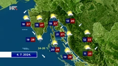 Vremenska prognoza, Foto: HTV/HRT