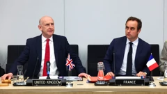Britanski i francuski ministri obrane John Healey i Sebastien Lecornu