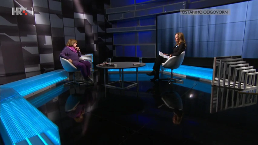 Svetlana Aleksijevič u studiju HTV-a