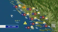 Vremenska prognoza, Foto: HTV/HRT