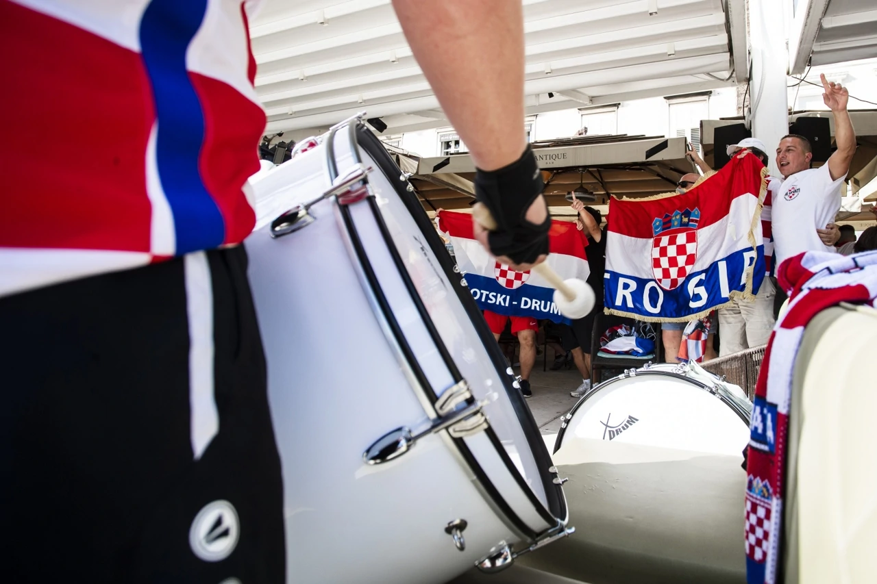 Hrvatski navijači u Splitu, Foto: Milan Sabic/PIXSELL