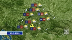 Vremenska prognoza, Foto: HTV/HRT