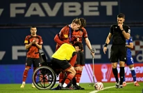 Početni udarac: Ivan Šćepina, igrač Kurilovca koji je teško stradao u nesreći prije dvije godine, Foto: Damir Krajac /CROPIX