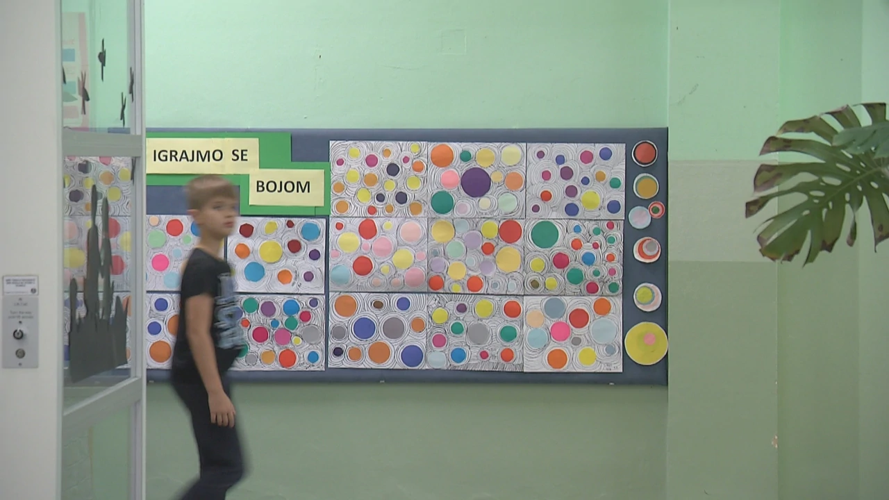 Dan škole u OŠ Vijenac - izložba , Foto: HTV/HRT