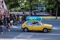 Lijes s natpisom "Ajax" na korteu Torcide, Foto: Ivana Ivanović/PIXSELL