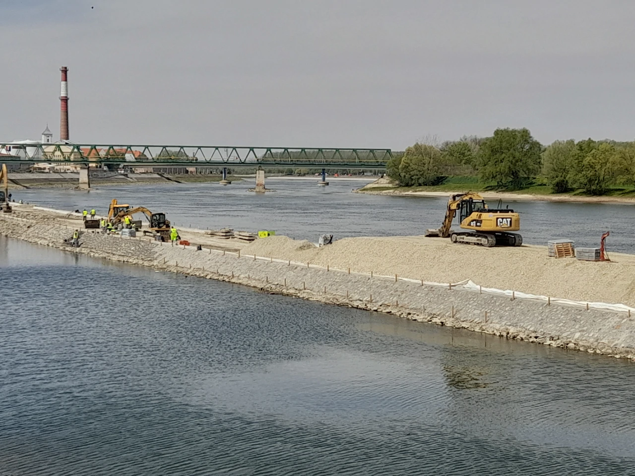 Radovi na šetnici u Donjem gradu, Foto: Vlatko Franjin/HRT Radio Osijek