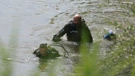 Divers in the Drava River