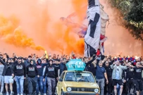 Korteo Torcide uoči dvoboja s Ajaxom, Foto: Ivana Ivanović/PIXSELL