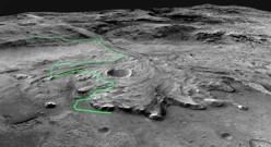 Moguća ruta kojom će proći rover Perseverance preko kratera Jerezo, Foto:  NASA/JPL-Caltech/REUTERS