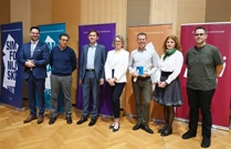 Miron Hauser, Pascal Rophé, Matija Fortuna, Ivana Kocelj, Tomislav Fačini, Nina Cossetto, Vinko Karmelić, Foto: Renato Branđolica/HRT
