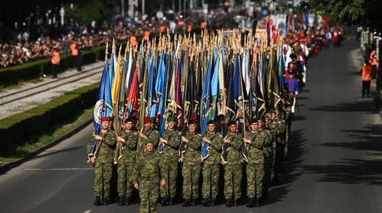 Desfile militar en Zagreb