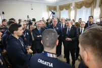 Premijer Plenković s rukometašima, Foto: Neva Zganec/PIXSELL