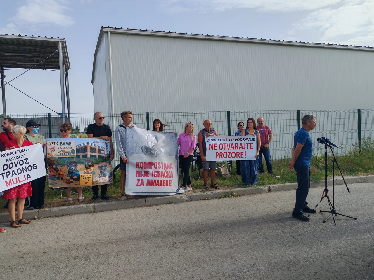 Prosvjed u Podravlju, Foto: Neven Knežević/HRT Radio Osijek