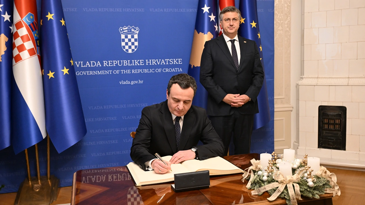 Predsjednik Vlade Plenković susreo se s kosovskim premijerom Kurtijem 
