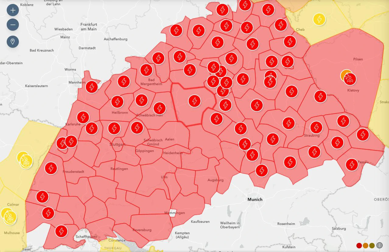 Crveno upozorenje i dalje na snazi za jug Njemačke