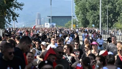 Posjetitelji stižu na koncert Marka Perkovica Thompsona, Foto: Damir Krajac/CROPIX 