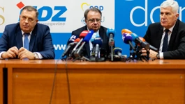 Milorad Dodik, Nermin Nikšić i Dragan Čović