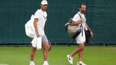 Rafael Nadal na današnjem treningu