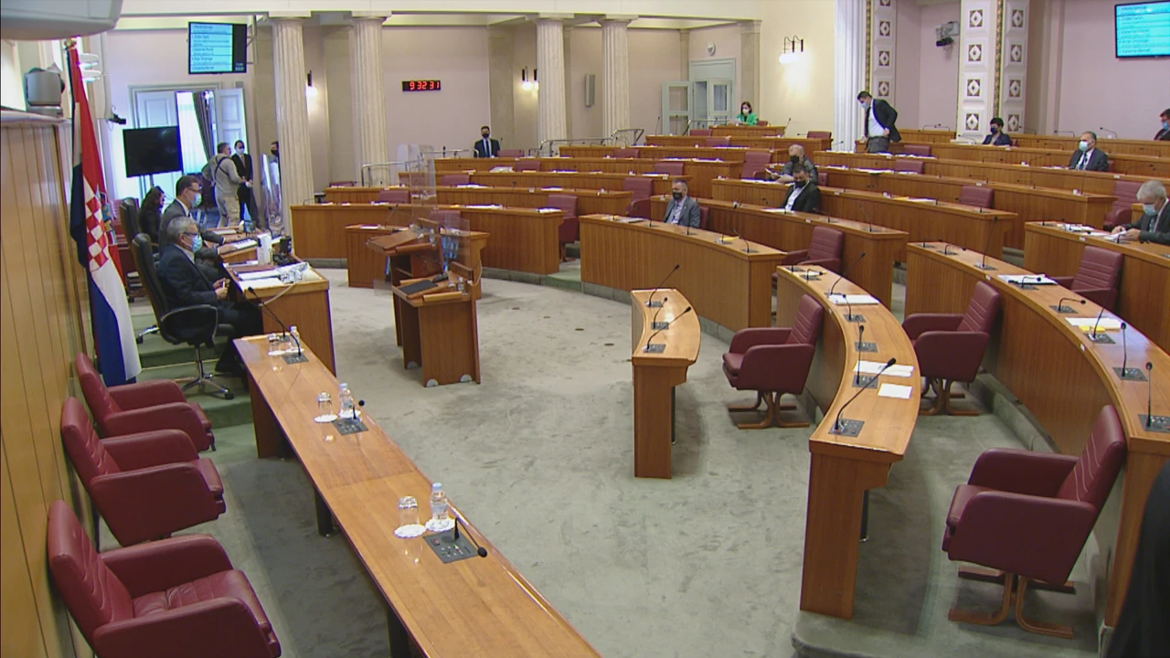 Sjednisa Hrvatskoga sabora, Foto: HTV/HRT