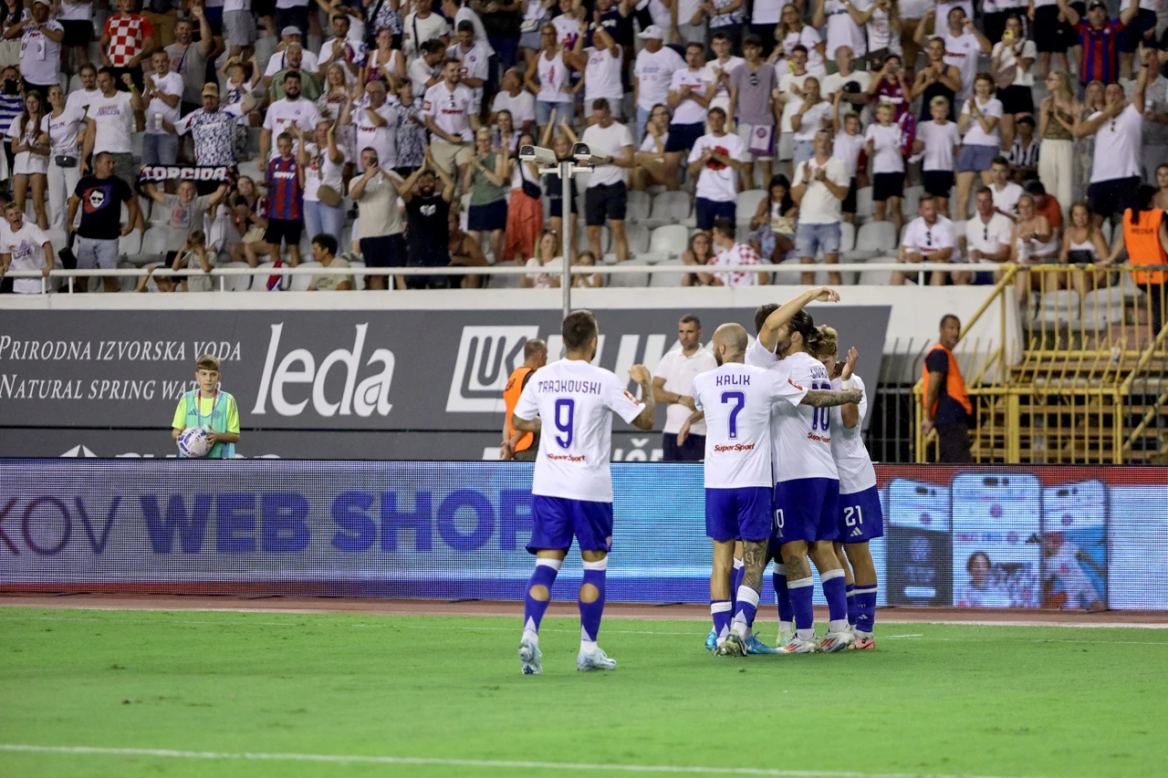Slavlje nakon pogotka Livaje, Foto: Sime Zelic/PIXSELL