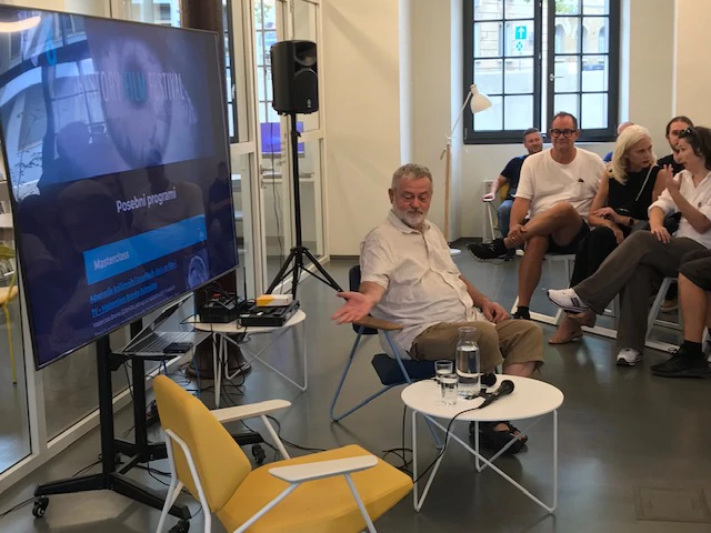 Brankov masterclass nedavno održan u Rijeci u sklopu History Film Festivala, Foto: Rino Gropuzzo/HFF