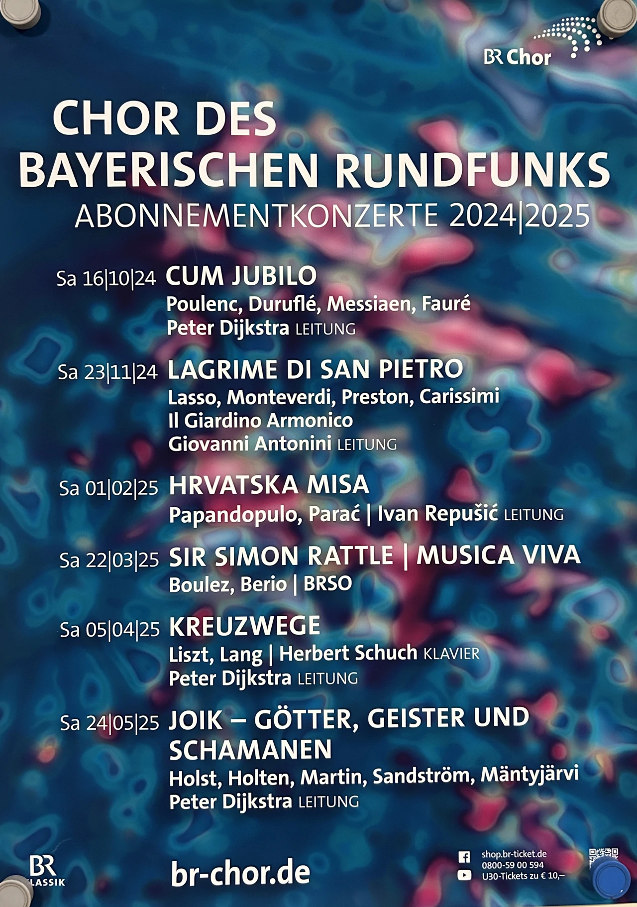 Plakat sezone Zbora Bavarskog radija 